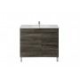 Berge Ensuite Dark Grey Free Standing 750 Vanity Cabinet Only